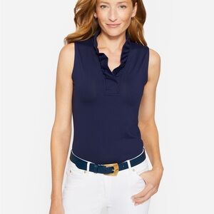 J McLaughlin Durham Sleeveless Ruffle Tank